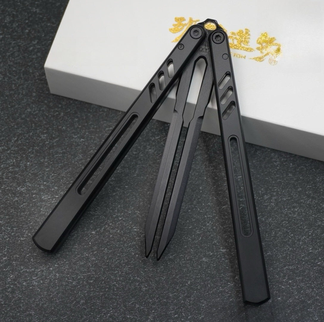 Aluminum Handle Tuning Fork Blade, Butterfly Knife Practice Knife