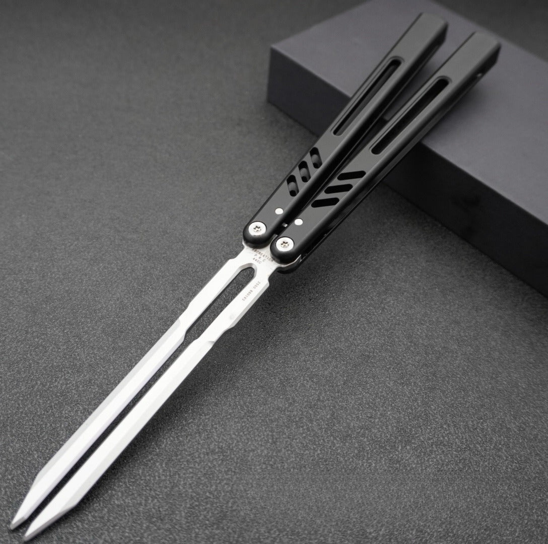 Aluminum Handle Tuning Fork Blade, Butterfly Knife Practice Knife
