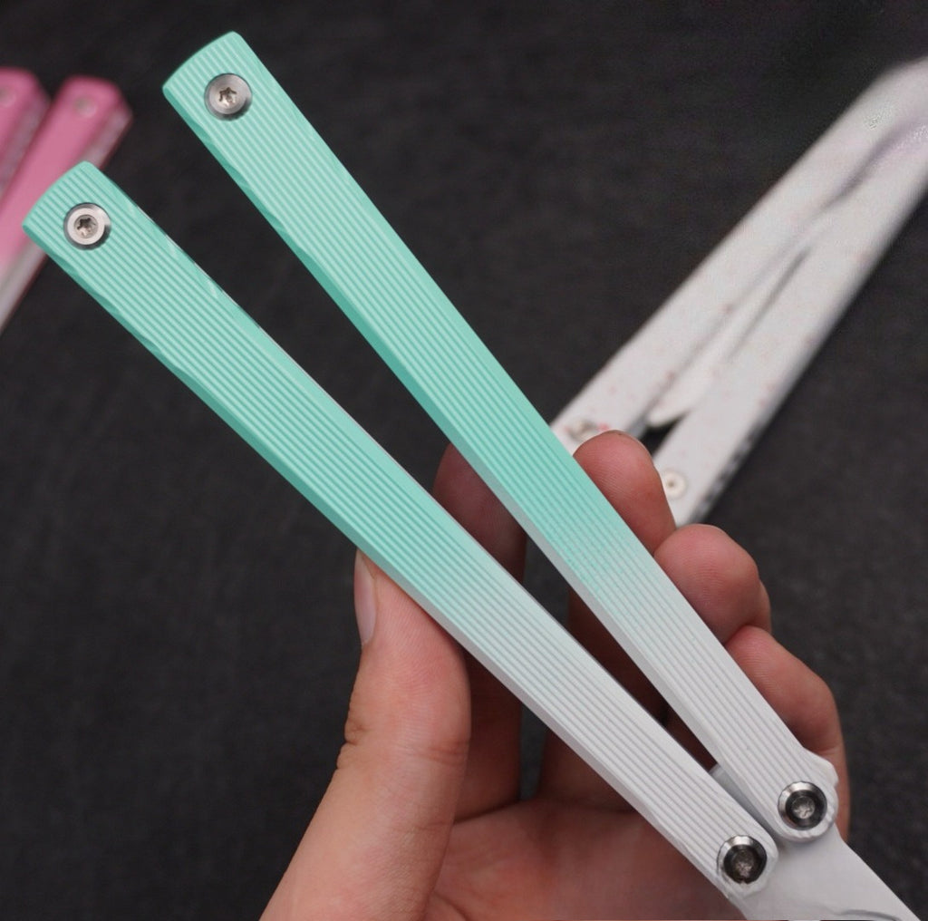 Asgard Domination Practice Edition Full Ceramic Coated Butterfly Knife, False Blade Unbladed