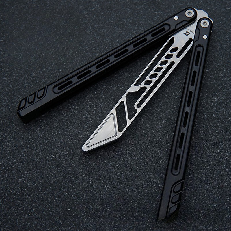 Athena Butterfly Knife Practice Blade, Fancy Crisp Outdoor Unopened Blade