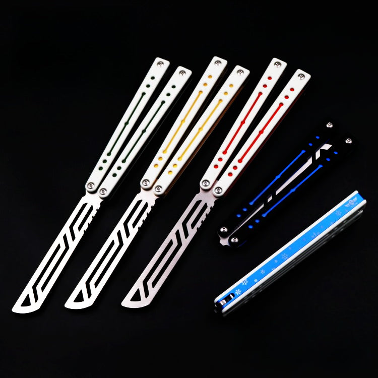 Nautilus, High-end Integrated Aluminum Handle Butterfly Knife, Shaft Sleeve Structure CNC Machining, Throwing Knife Practice Knife Without Cutting Edge