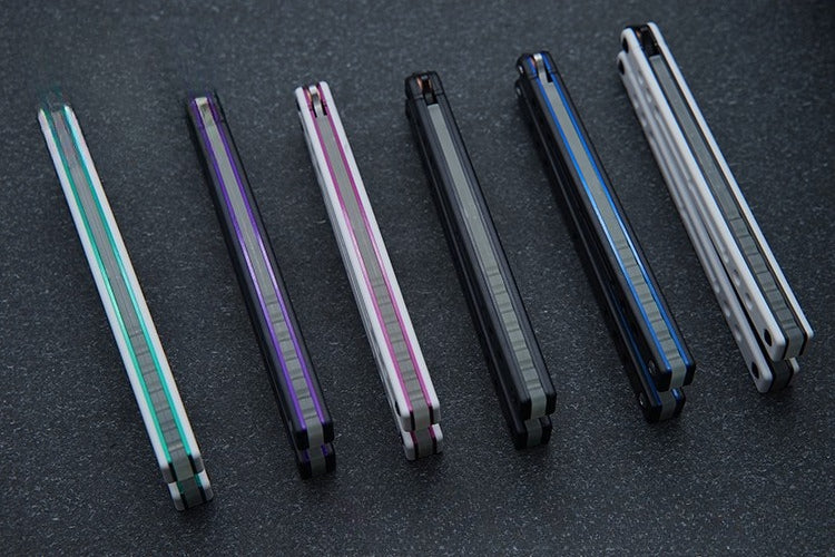 Steel Nautilus, Luminous Counterweight, Bushing Screw, Unbladed Practice Knife