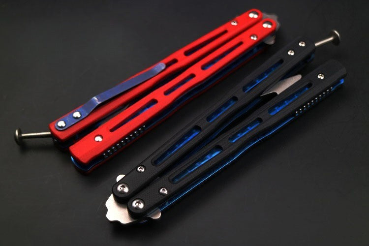 THEONE high-end titanium alloy 51 bushing structure CNC numerical control machining, butterfly knife throwing knife without cutting