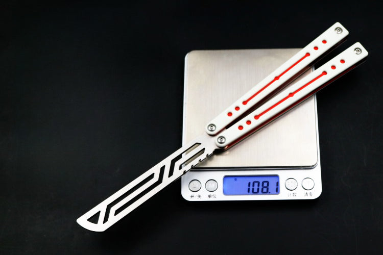 Nautilus, High-end Integrated Aluminum Handle Butterfly Knife, Shaft Sleeve Structure CNC Machining, Throwing Knife Practice Knife Without Cutting Edge