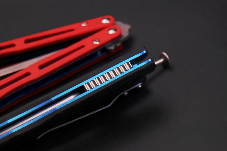 THEONE high-end titanium alloy 51 bushing structure CNC numerical control machining, butterfly knife throwing knife without cutting